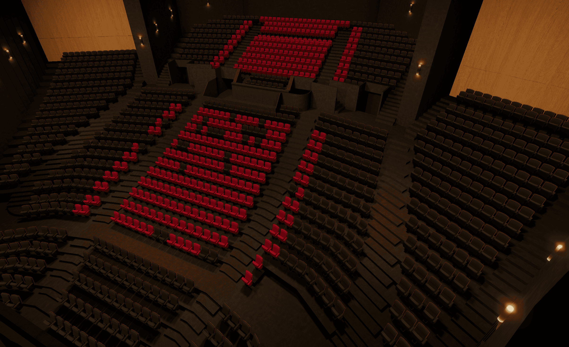 Orispace Venue — 3D seat reservation interface